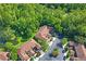 Aerial view of the community featuring mature trees and well-maintained streets at 18809 Duquesne Dr, Tampa, FL 33647