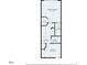 Second story floor plan shows primary bedroom, walk in closet, hall, bedroom and two bathrooms at 18809 Duquesne Dr, Tampa, FL 33647