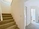 Carpeted stairway leading to upper levels offers neutral tones and natural light at 1906 White Cedar Way, Brandon, FL 33511