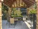 Community outdoor BBQ area under a gazebo with tables and seating, perfect for gatherings at 2500 Winding Creek Blvd # B105, Clearwater, FL 33761