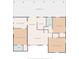 Detailed floor plan showcasing the layout of the house, including living spaces, bedrooms, and bathrooms at 2809 49Th N St, St Petersburg, FL 33710