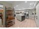 Spacious kitchen with an island, stainless steel appliances, and ample cabinet space at 3305 Westmoreland Dr, Tampa, FL 33618