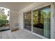 Enclosed patio provides a cozy outdoor living space, featuring sliding glass doors at 3325 Bayshore Blvd # A17, Tampa, FL 33629