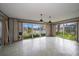 Bonus room with large windows overlooking the canal, ready for remodel at 4545 Clearwater Harbor N Dr, Largo, FL 33770