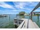 Scenic waterfront view from a dock featuring calm water and clear skies at 4545 Clearwater Harbor N Dr, Largo, FL 33770