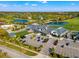 Expansive view of the clubhouse with ample parking, set against a lush green landscape at 460 Althea Rd, Belleair, FL 33756