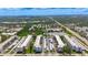 Large aerial view showing multiple condominium buildings with parking and nearby city in the distance at 5603 80Th N St # 103, St Petersburg, FL 33709