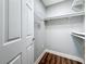 Walk-in closet with shelving for storage and organization at 5603 80Th N St # 103, St Petersburg, FL 33709