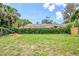 An expansive backyard featuring lush greenery and a well-maintained privacy fence at 5847 Harrison St, New Port Richey, FL 34653