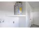 Close up of the water heater in the garage at 5847 Harrison St, New Port Richey, FL 34653