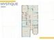 Layout for the Mystique Model home featuring 4 bedrooms, 3 bathrooms, and a 2 car garage at 6162 Winding Pine Dr, Nokomis, FL 34275
