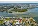 Stunning aerial view of waterfront community with direct access to open water at 6531 Seaview Blvd, Hudson, FL 34667