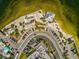 Aerial shot of a waterfront park with parking, beach, and recreational area at 6531 Seaview Blvd, Hudson, FL 34667
