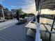 Waterfront outdoor kitchen and canal views, ideal for outdoor gatherings and dining experiences at 6531 Seaview Blvd, Hudson, FL 34667
