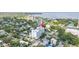 Bird's eye view of the condo building, surrounded by tree-lined streets and other residences at 700 Beach Ne Dr # 602, St Petersburg, FL 33701