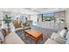 The clubhouse features an entertainment center and comfortable sofa seating with views overlooking the city at 700 Beach Ne Dr # 602, St Petersburg, FL 33701