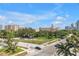 Picturesque view from the condo highlighting nearby roads, lush greenery, and the grand Don CeSar Hotel at 700 Beach Ne Dr # 602, St Petersburg, FL 33701