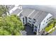 Aerial view of waterfront condos featuring boat access and covered parking at 809 Bahia Del Sol Dr # 72, Ruskin, FL 33570
