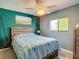 Cozy bedroom boasts a large bed, natural light, and stylish decor at 809 Bahia Del Sol Dr # 72, Ruskin, FL 33570