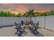 Outdoor fire pit area with comfortable seating, ideal for relaxing evenings with friends and Gathering at 9027 Merrimoor Blvd, Seminole, FL 33777