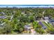 An aerial view showcases the property and surrounding neighborhood at 1011 Newton S Ave, St Petersburg, FL 33705