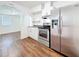 Kitchen featuring stainless steel appliances and an open design at 1011 Newton S Ave, St Petersburg, FL 33705