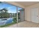 Relaxing balcony with a scenic view of the tranquil lake at 10330 Carrollwood Ln # 95, Tampa, FL 33618