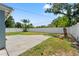 Beautiful fenced backyard with a spacious concrete patio at 11829 104Th St, Largo, FL 33773