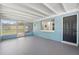 View of the Screen Room with white ceiling at 11829 104Th St, Largo, FL 33773