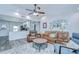 Comfortable living room with stylish decor, an open floor plan, and plenty of natural light at 14105 Farmington Blvd, Tampa, FL 33625