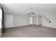 Spacious living room with neutral paint and carpet at 1613 Cabbage Key Dr, Ruskin, FL 33570