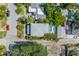 Aerial view of the property, highlighting the pool, surrounding greenery, and neighborhood at 1822 1St Se St, St Petersburg, FL 33705