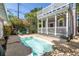 Charming backyard featuring a cozy pool, patio, and lush landscaping, ideal for relaxation and outdoor enjoyment at 1822 1St Se St, St Petersburg, FL 33705