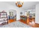 Bright, stylish living room and kitchen combo with hardwood floors at 1822 1St Se St, St Petersburg, FL 33705