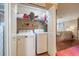 Convenient laundry closet with a washing machine and dryer unit, providing efficient laundry solutions at 18439 Bridle Club Dr # 18439, Tampa, FL 33647