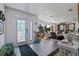 Bright foyer with stylish decor, hardwood floors, and an eye-catching front door welcomes you into the home at 2010 E Vina Del Mar Blvd, St Pete Beach, FL 33706