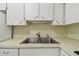 A kitchen sink featuring double basins, with white cabinets above at 2310 Denmark St # 34, Clearwater, FL 33763