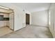 View of the living room next to the kitchen area at 2311 Brisbane St # 45, Clearwater, FL 33763