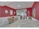 Open dining area showing the white marble floors and seamless integration to the living room at 3212 34Th N Ave, St Petersburg, FL 33713