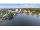 Picturesque view of bay area homes, a bridge, and waterfront scenery at 3415 Overlook Ne Dr, St Petersburg, FL 33703
