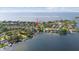 Aerial view highlighting the property's proximity to waterfront and neighborhood at 3415 Overlook Ne Dr, St Petersburg, FL 33703