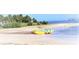 Beach scene with a view of calm waters and paddle boats, and beach vegetation at 401 Windrush Bay Dr, Tarpon Springs, FL 34689