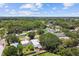 Wide aerial view of a residential neighborhood with plenty of trees at 516 Northmoor N Ave, St Petersburg, FL 33702