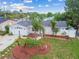 Charming single-story home with well-maintained landscaping, stone facade, and an attached one-car garage at 9011 Hunt Club Ln, Port Richey, FL 34668