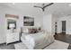 This main bedroom features a contemporary design with a full bathroom at 905 Bay Point Dr, Madeira Beach, FL 33708