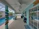 Covered patio with fans and pool access at 920 Tuscanny St, Brandon, FL 33511