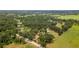 An aerial view showcasing a home nestled amidst lush greenery and expansive lawns at 9819 Allen Rd, Lithia, FL 33547