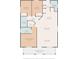Detailed floor plan showcasing the layout of the home, including room dimensions at 7516 S Mascotte St, Tampa, FL 33616