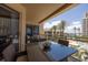 This relaxing balcony offers stunning views of the ocean and features comfortable seating for relaxing at 11 Baymont St # 505, Clearwater Beach, FL 33767