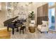 Lobby featuring piano, fireplace, seating area, and natural light at 11 Baymont St # 505, Clearwater Beach, FL 33767